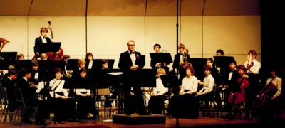  On stage with the YHS Concert Band 