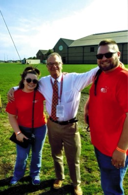  With Dr. Lance Witty and his wife Samantha. (photo: Dawn Borg) 