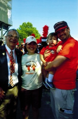  With Lily, Adam, and baby Young. (photo: Dawn Borg) 