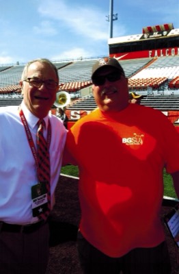  Dr. Moss with William (Bill) Longman. (photo: Dawn Borg) 