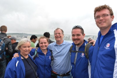  Carol Hayward, Jen Kustec, Dr. Moss, Joel Trisel, and John Gruber (2013) (photo: Bill Hayward) 