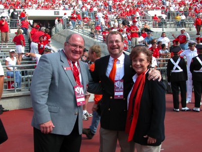  Dr. Moss and Dr. Hayward with Richard Blatti at the BGSU vs Ohio State game (fall, 2003) (photo: Bill Hayward) 