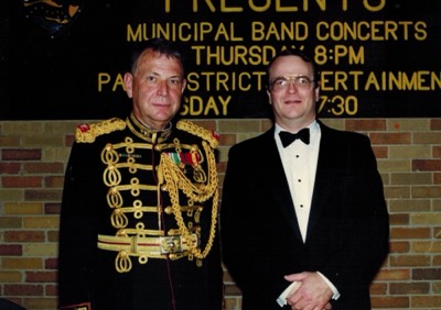  With Colonel John Bourgeois, Memorial Park, Wheaton, IL 