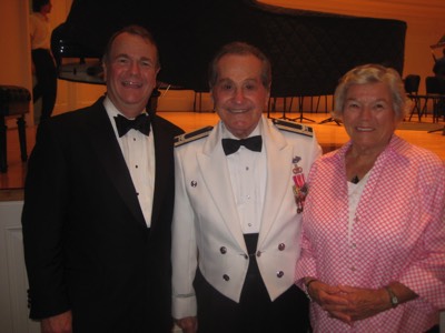  Dr. Moss with his mother and Col. Arnald Gabriel in Edman Chapel, Wheaton, IL 