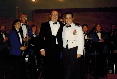  Bruce Moss with Col. Arnald Gabriel, Memorial Park, Wheaton, IL 