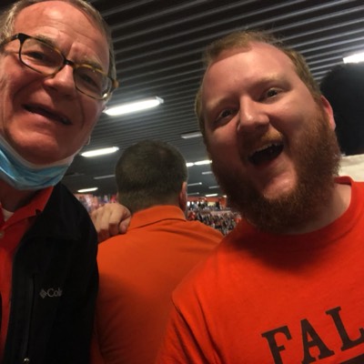  With Paul Fox. Alumni Band at BGSU Hockey (Feb. 2023) 