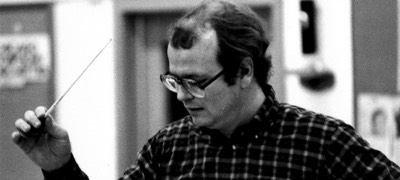  In the classroom. Moss rehearses the YHS Cadet (9th grade) Band (1978). 